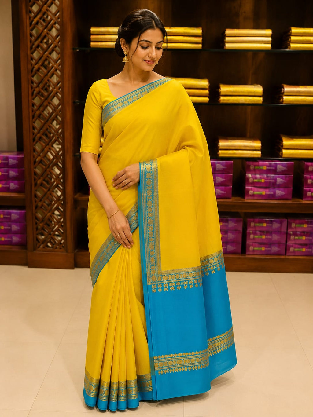 Pure Mysore Silk Saree.
