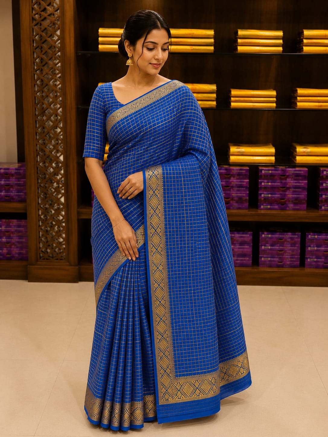 Pure Mysore Silk Saree.
