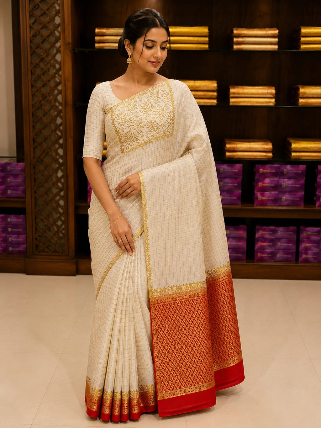 Pure Mysore Silk Saree.