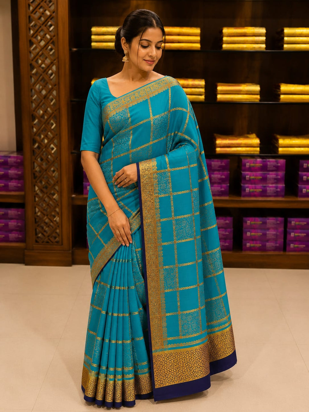 Pure Mysore Silk Saree.