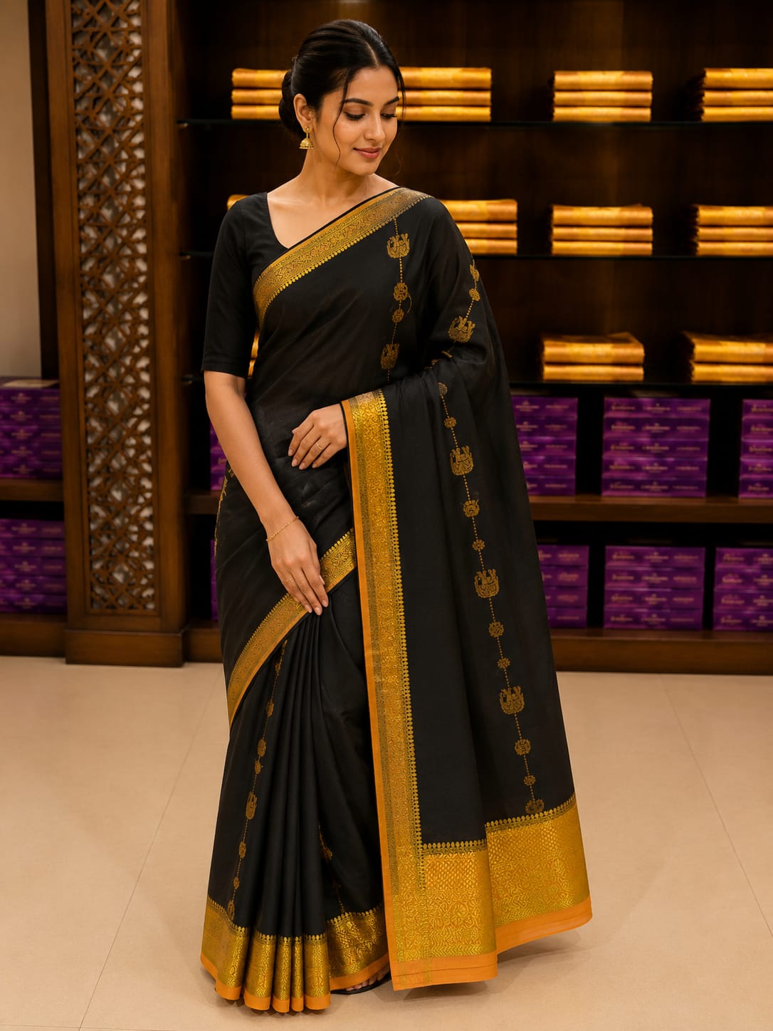 Pure Mysore Silk Saree.
