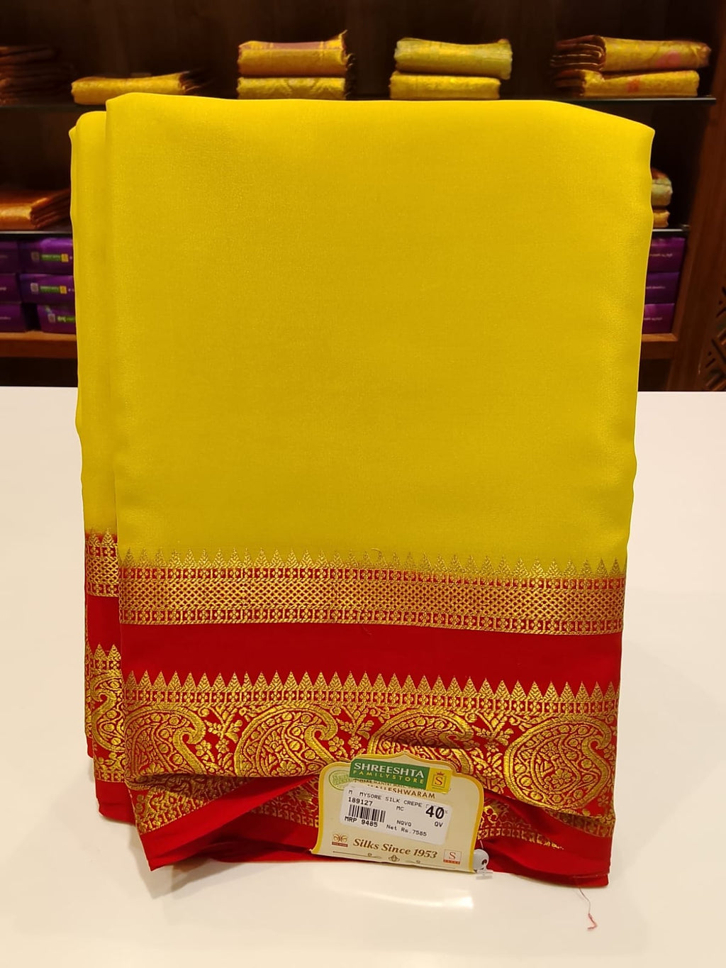 Pure Mysore Silk Saree.