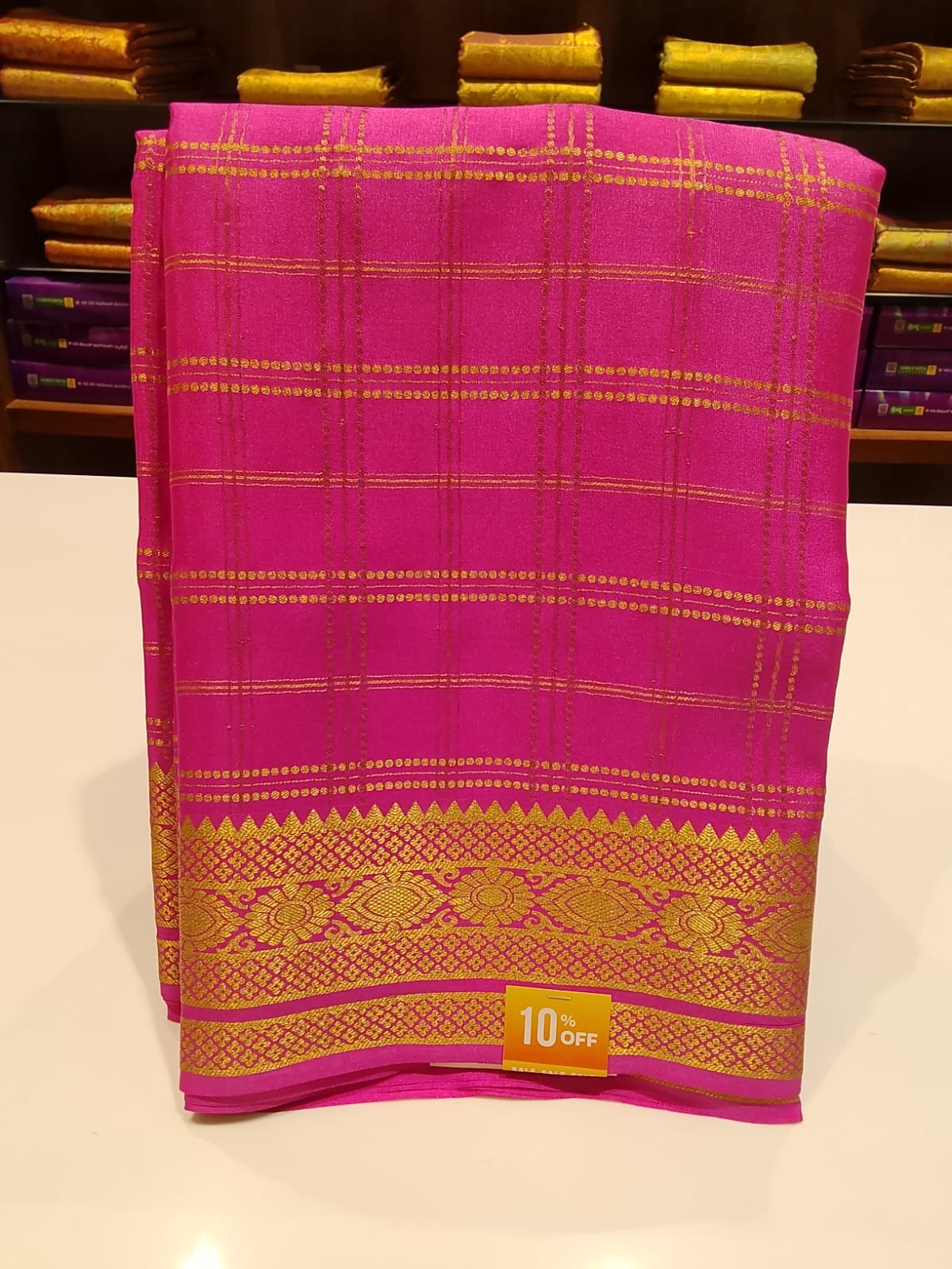 Pure Mysore Silk Saree.