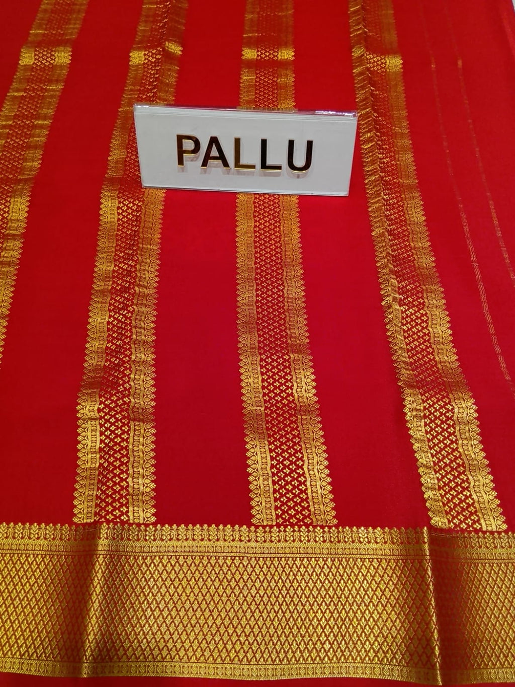 Pure Mysore Silk Saree.