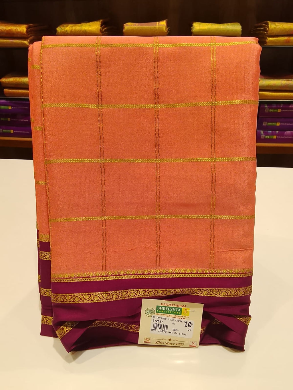 Pure Mysore Silk Saree.