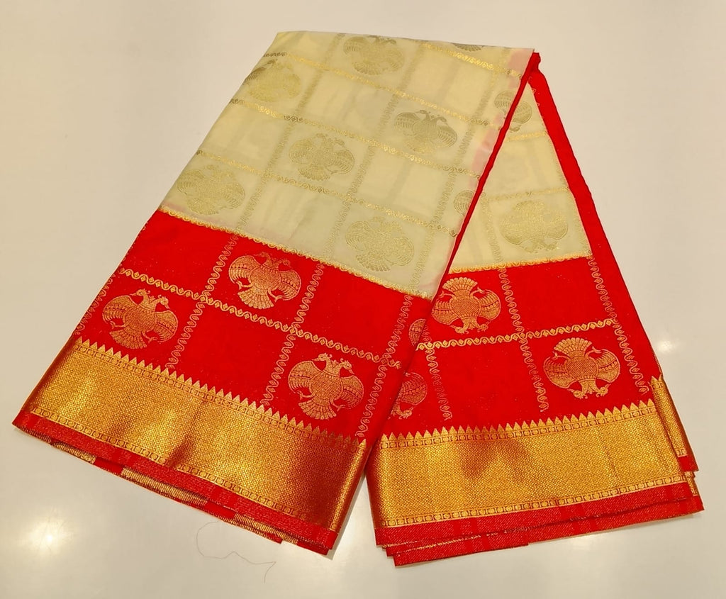 Semi Mysore Silk Saree.
