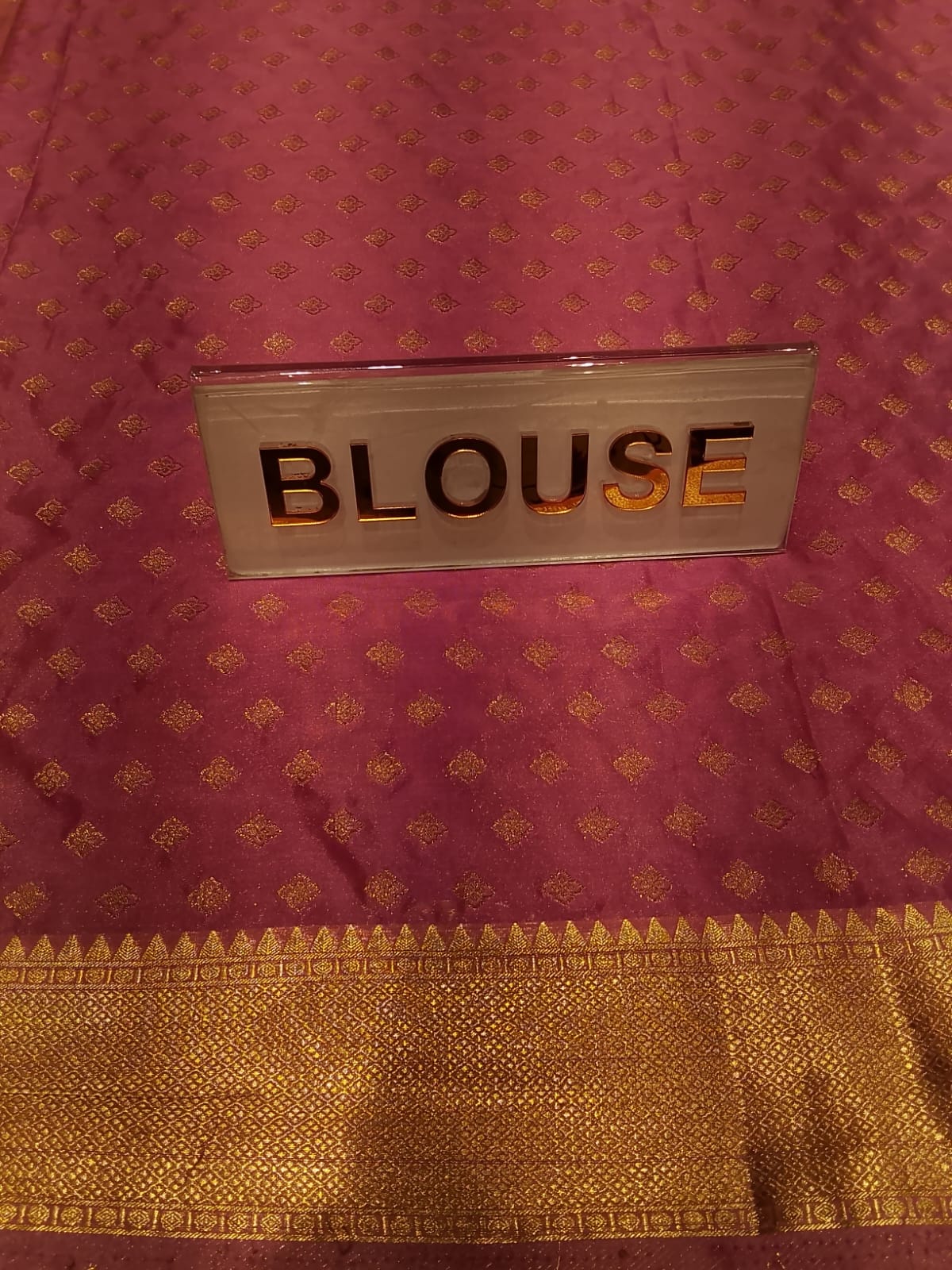 Semi Mysore Silk Saree.