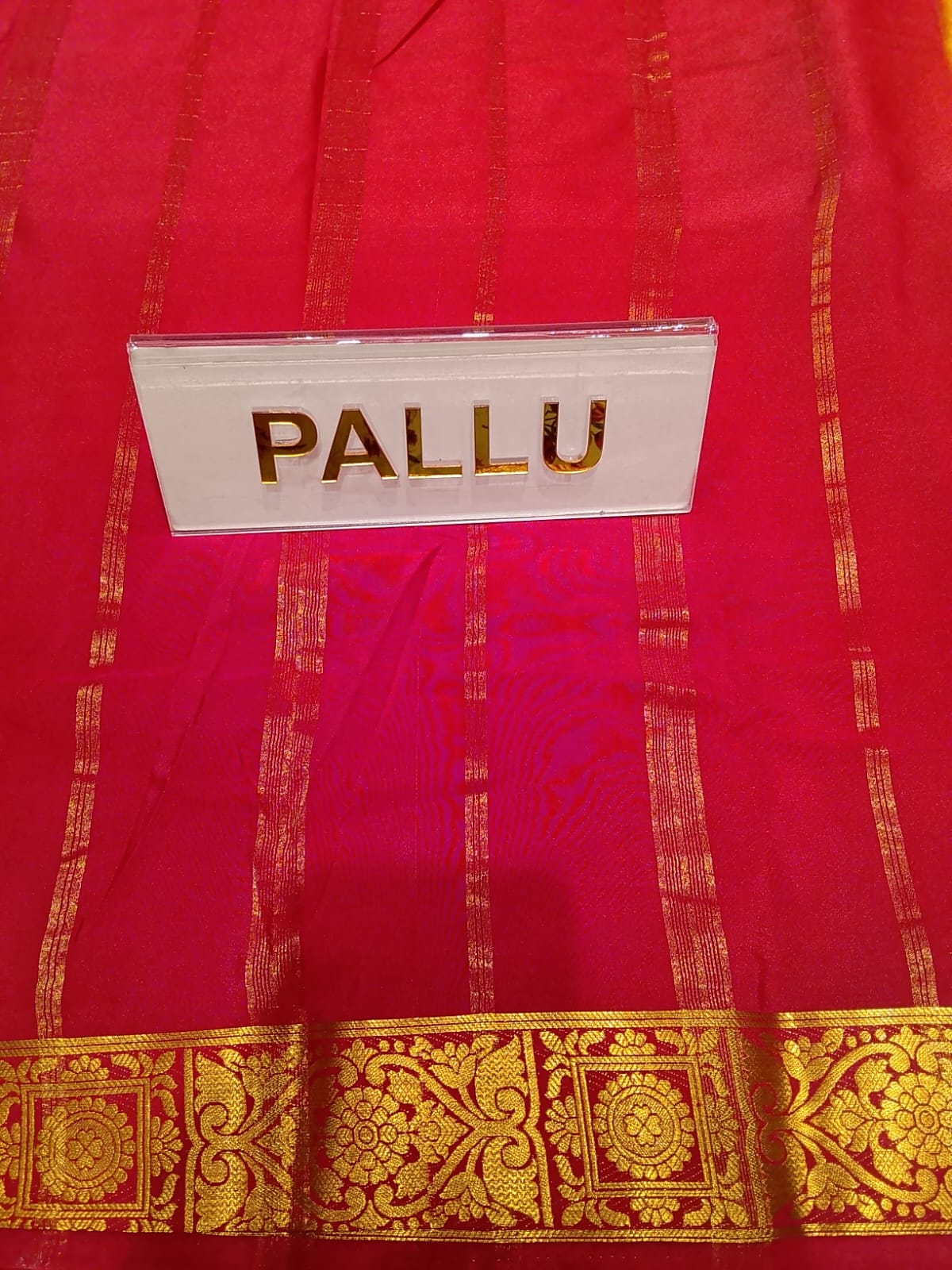 Semi Mysore Silk Saree.