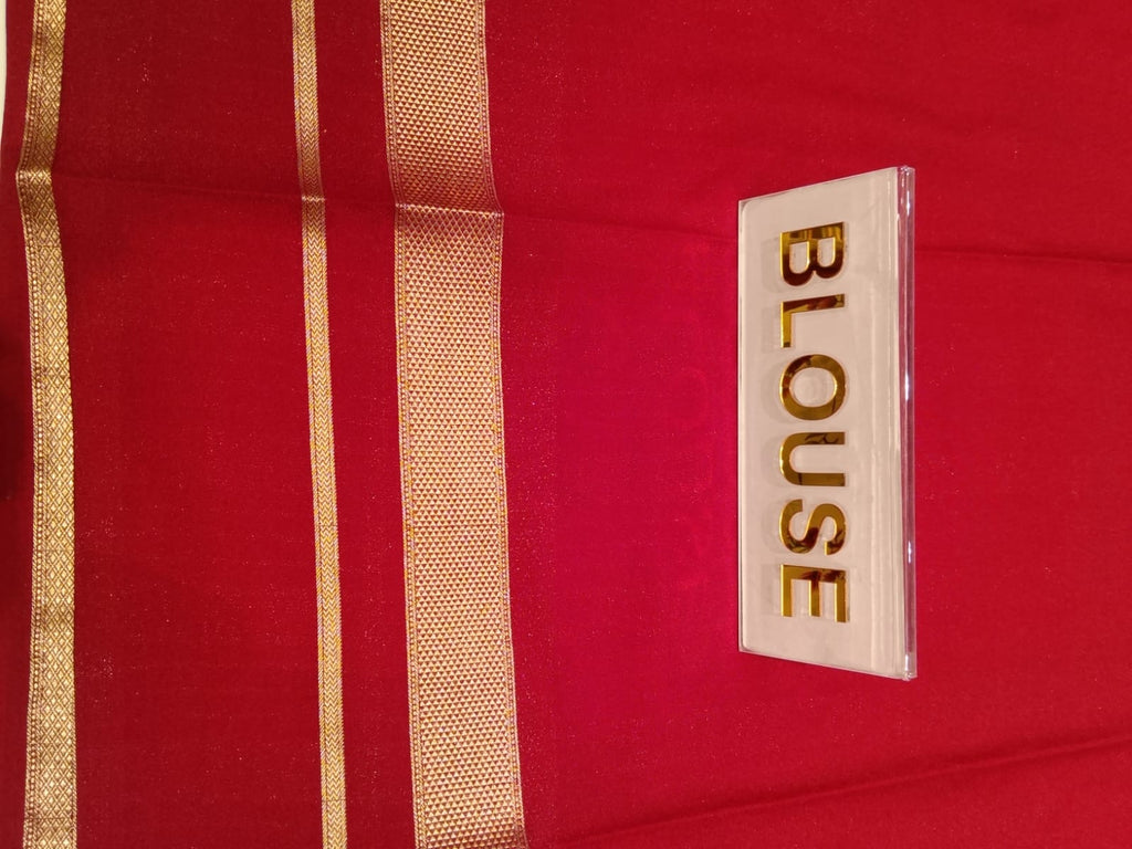 Semi Mysore Silk Saree.