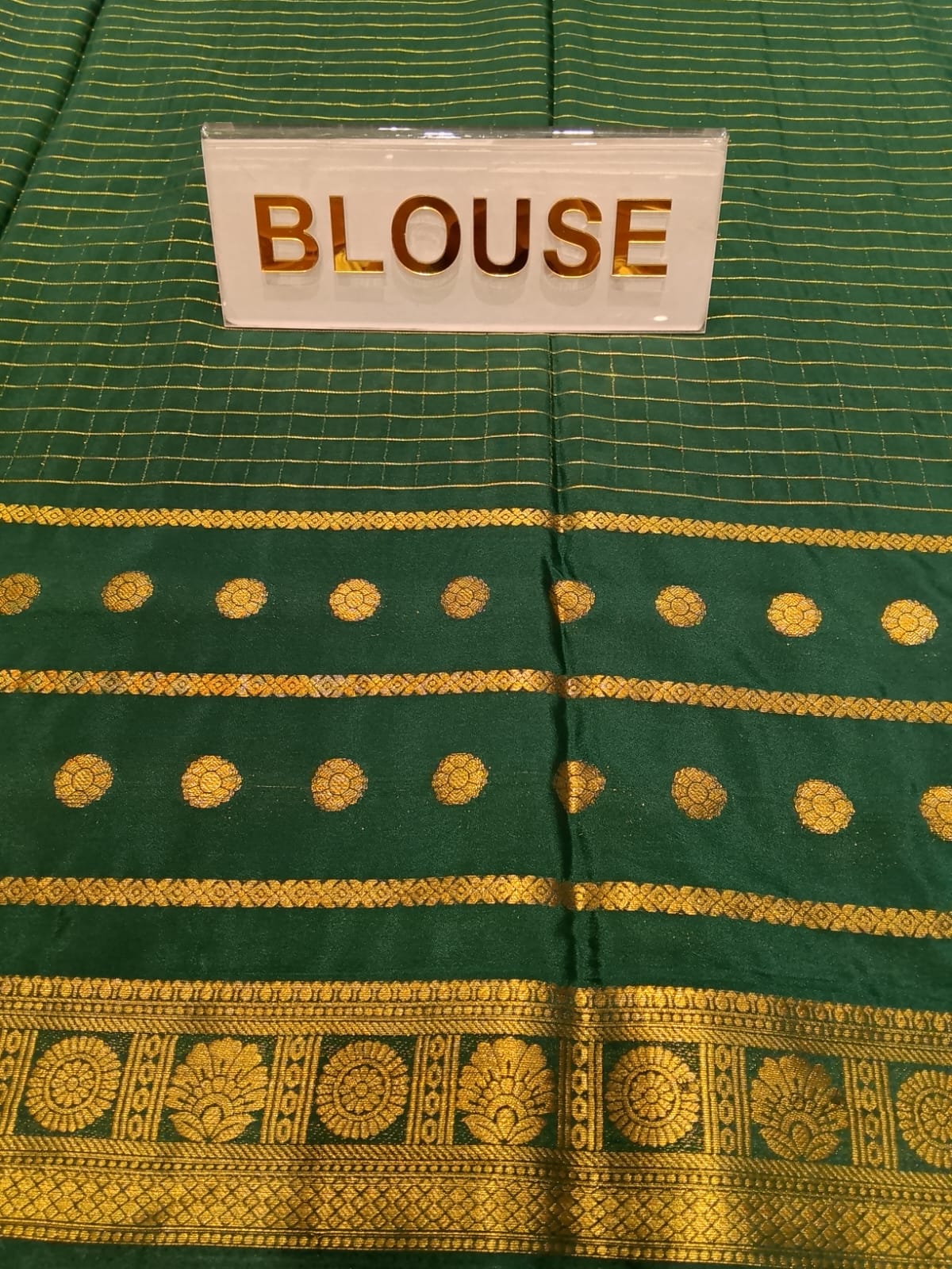 Semi Mysore Silk Saree.