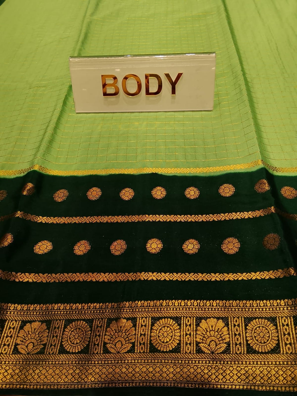 Semi Mysore Silk Saree.