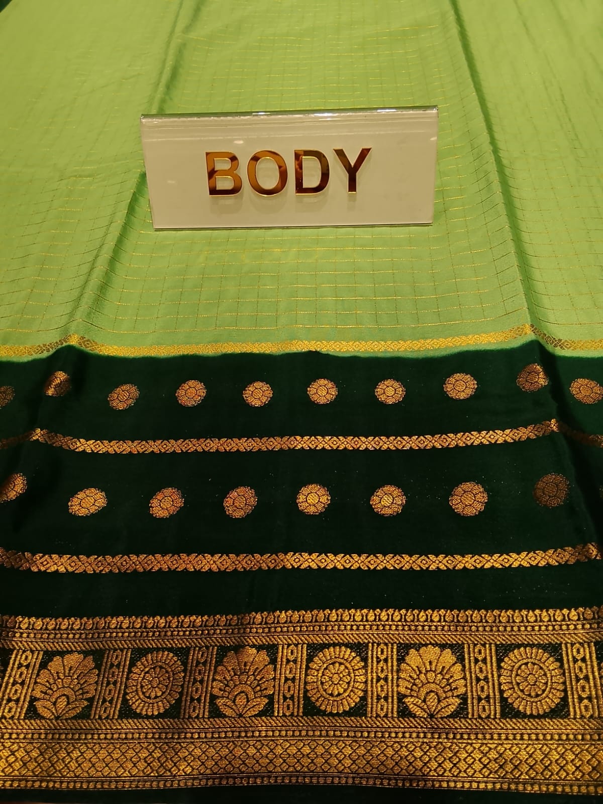 Semi Mysore Silk Saree.