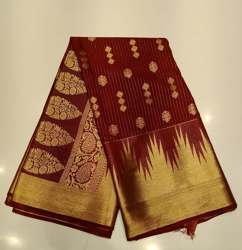 Semi Mysore Silk Saree.