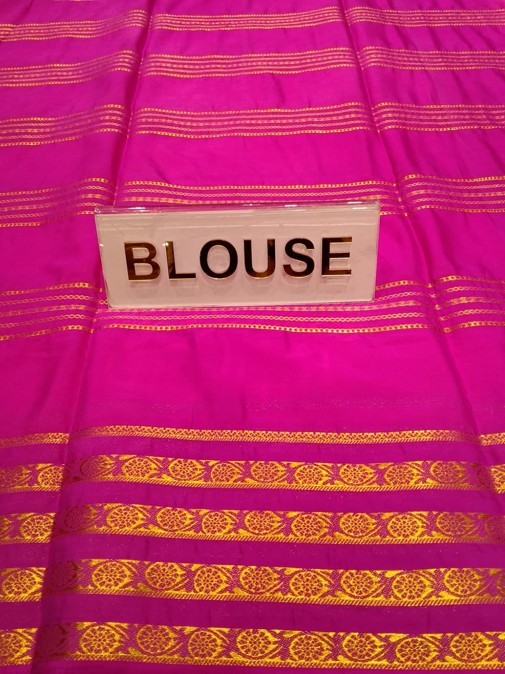 Semi Mysore Silk Saree.