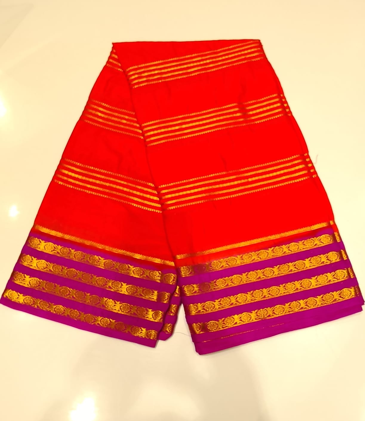 Semi Mysore Silk Saree.