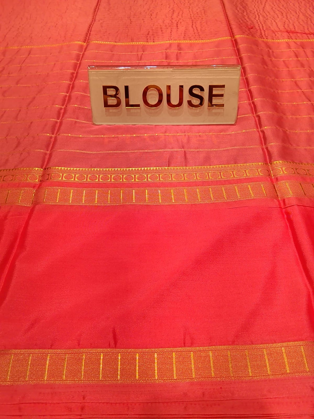 Semi Mysore Silk Saree.