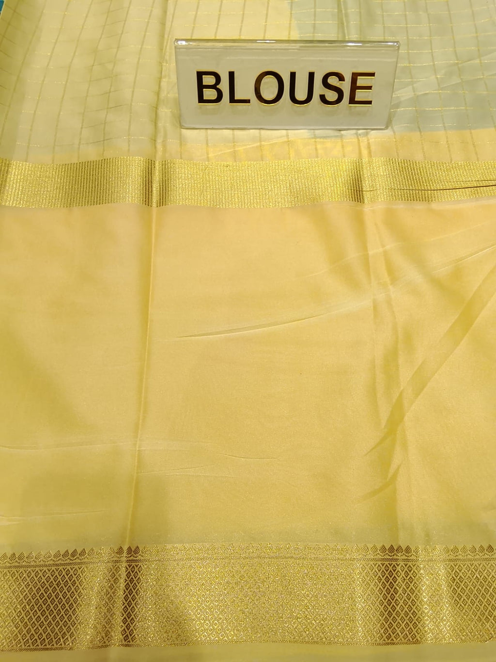 Semi Mysore Silk Saree.