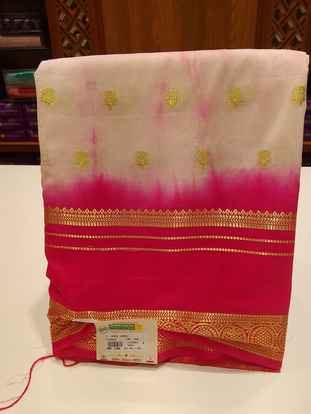 Semi Mysore Silk Saree.