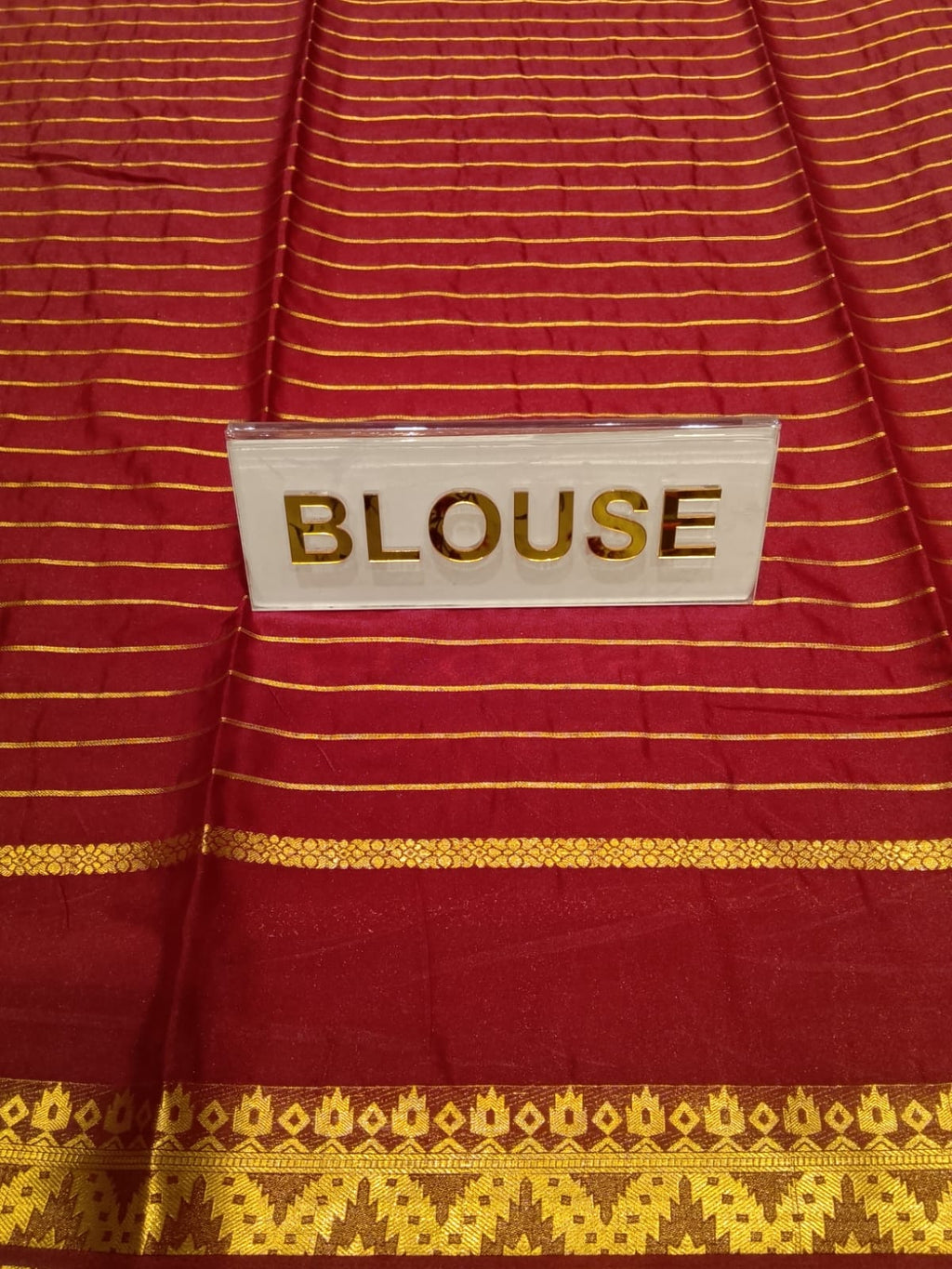 Semi Mysore Silk Saree.