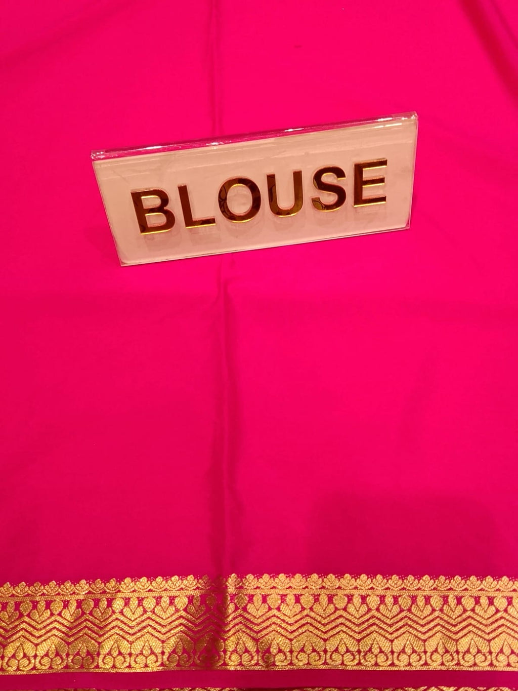 Semi Mysore Silk Saree.