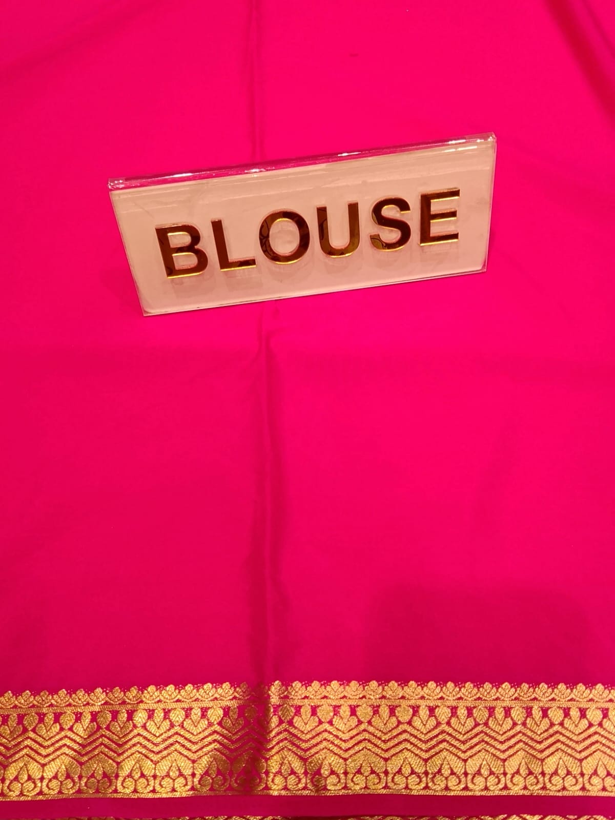 Semi Mysore Silk Saree.