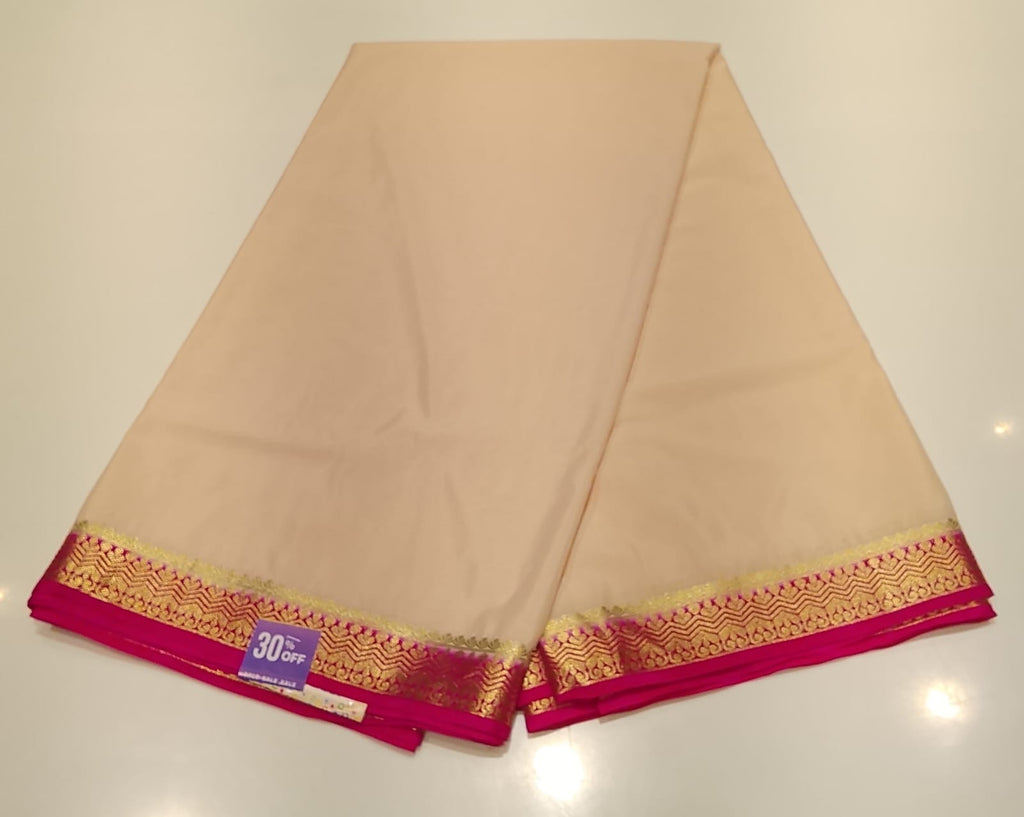 Semi Mysore Silk Saree.