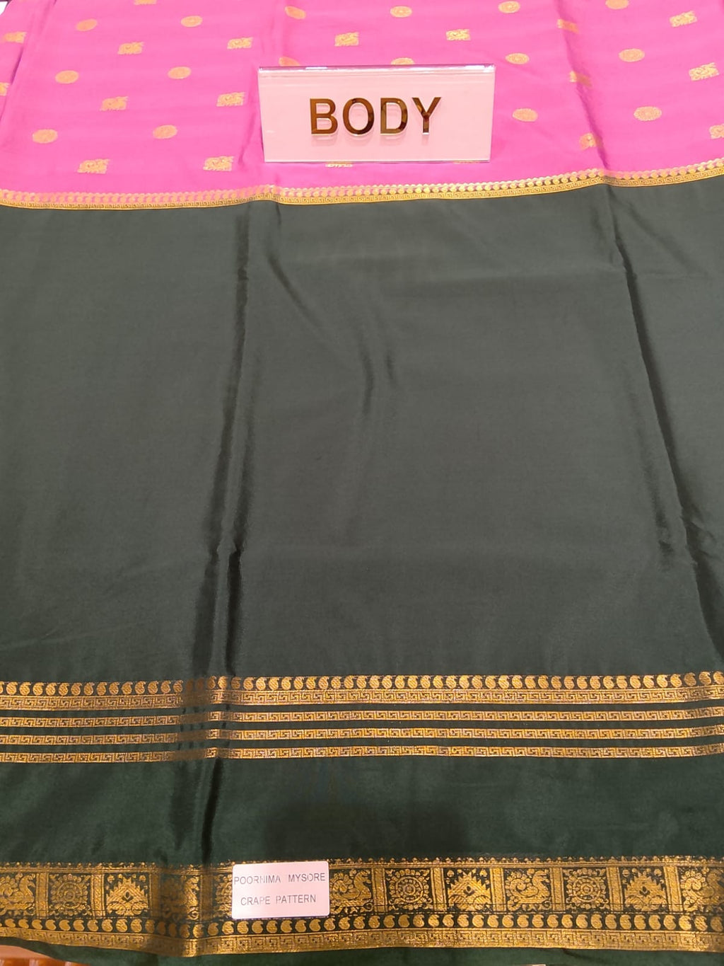 Semi Mysore Silk Saree.