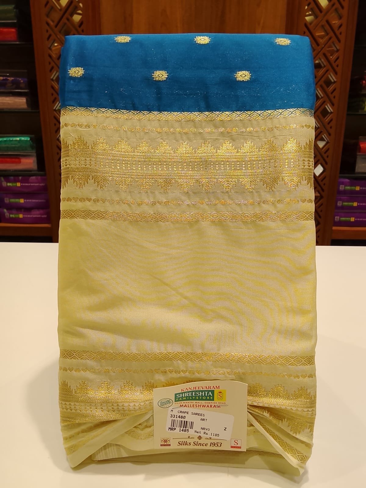 Semi Mysore Silk Saree.