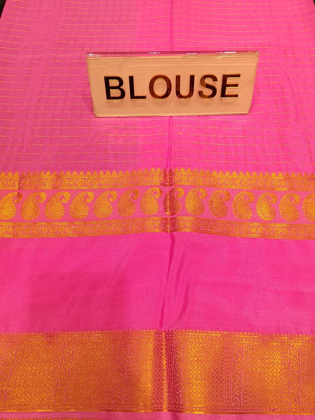 Semi Mysore Silk Saree.