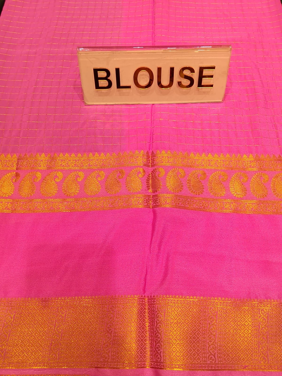Semi Mysore Silk Saree.