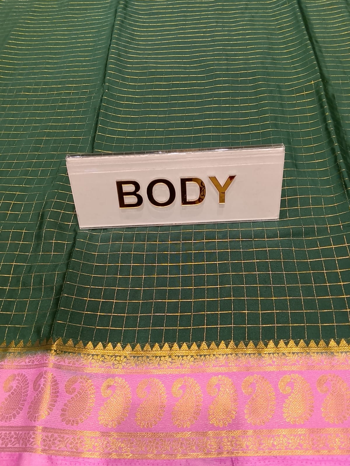 Semi Mysore Silk Saree.