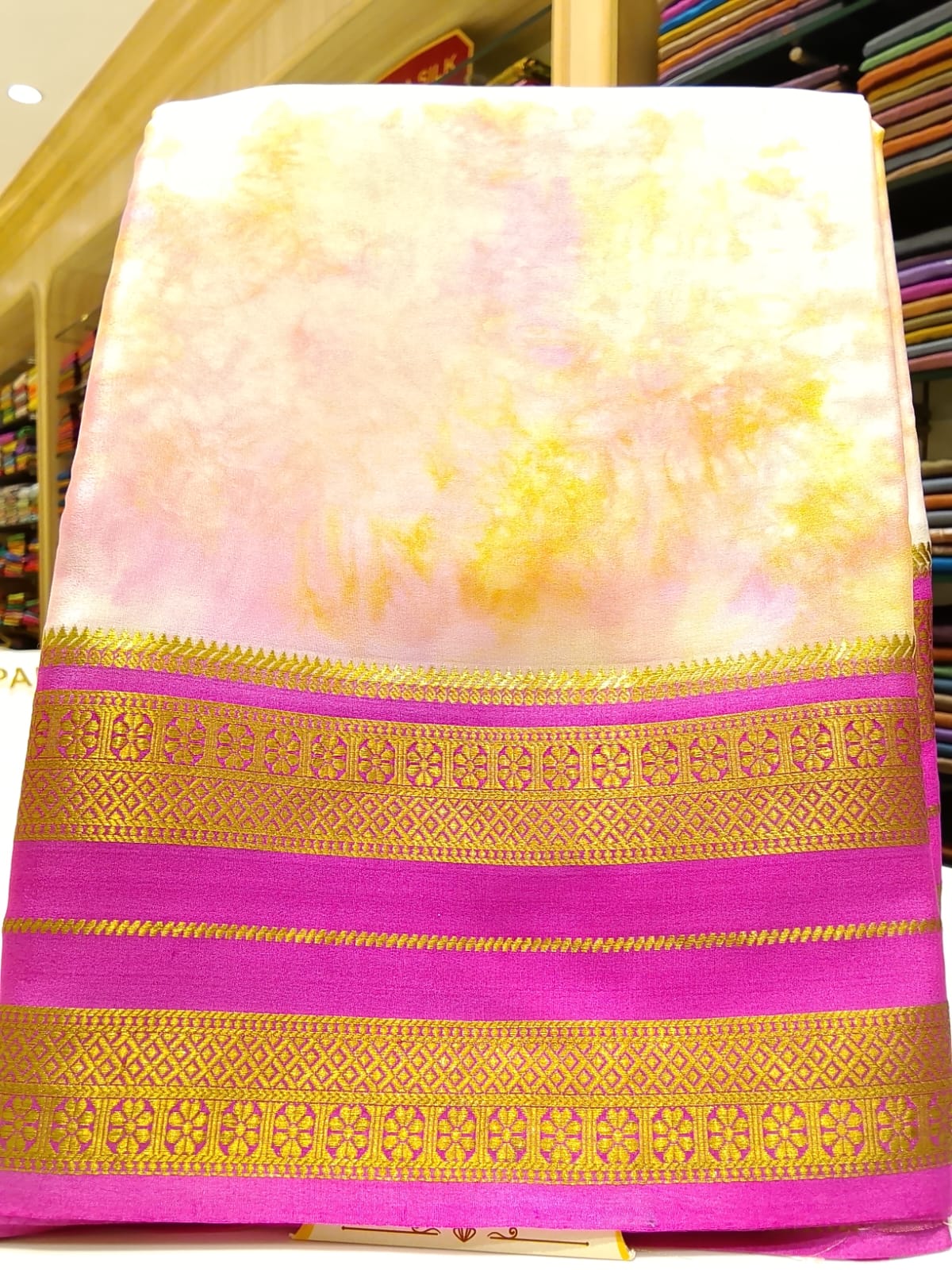 Pure Mysore Silk Saree.