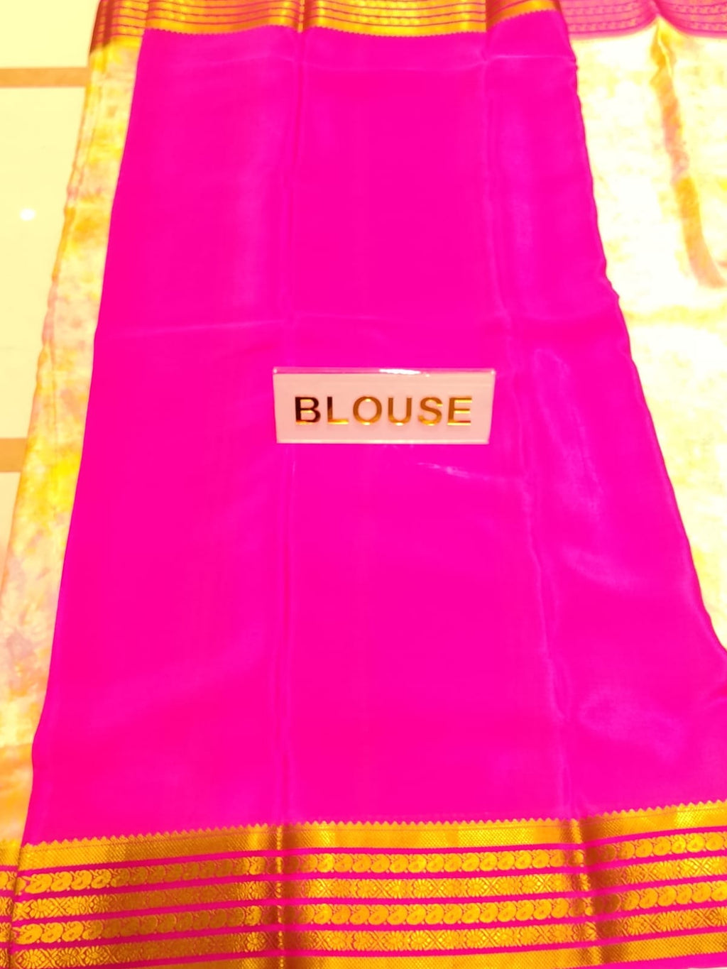 Pure Mysore Silk Saree.