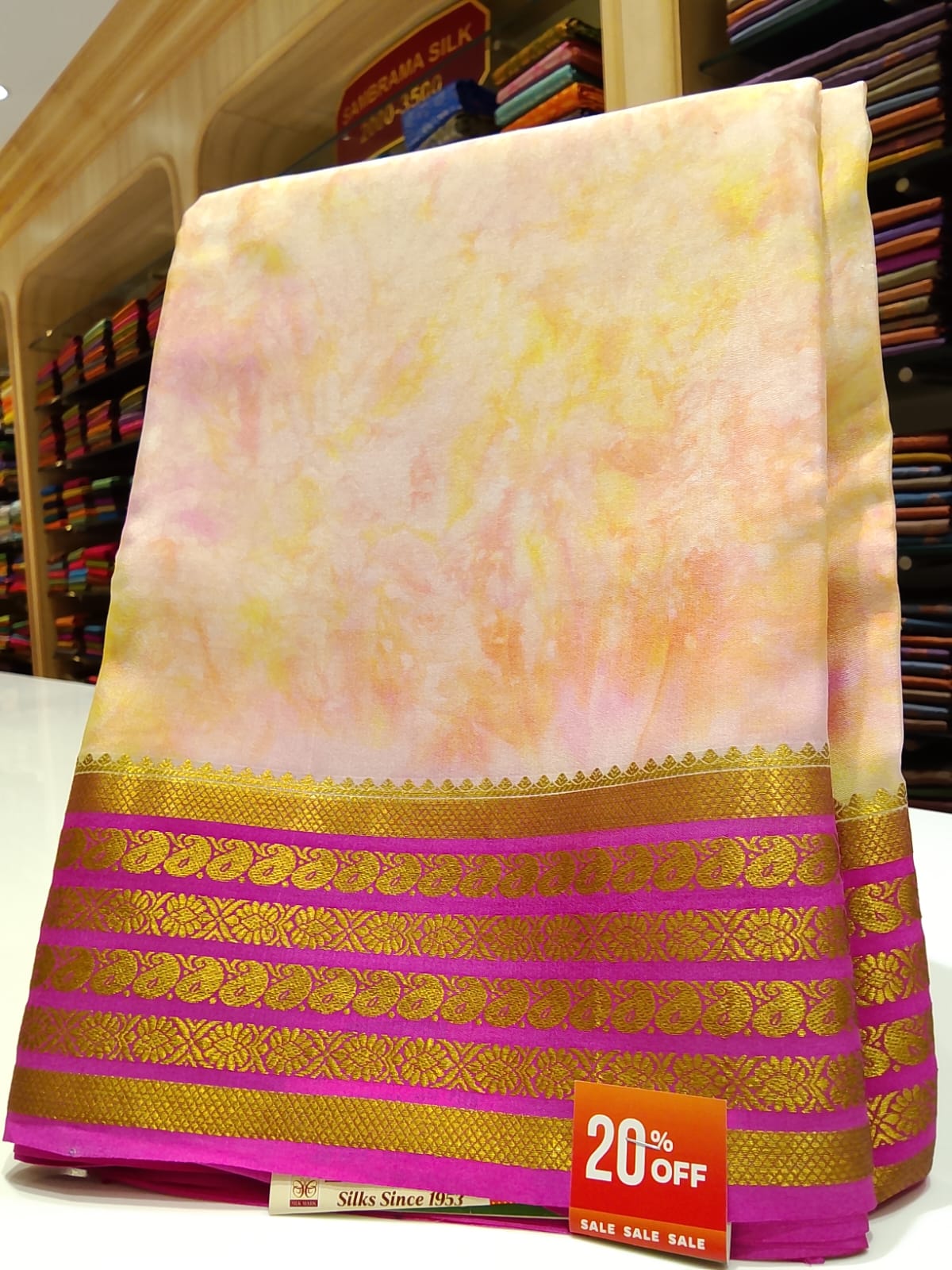 Pure Mysore Silk Saree.