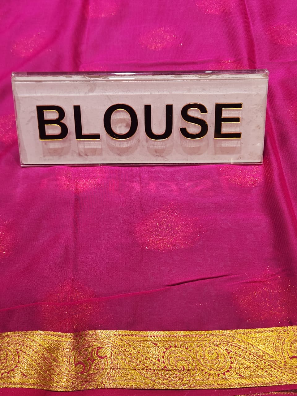 Semi Mysore Silk Saree.
