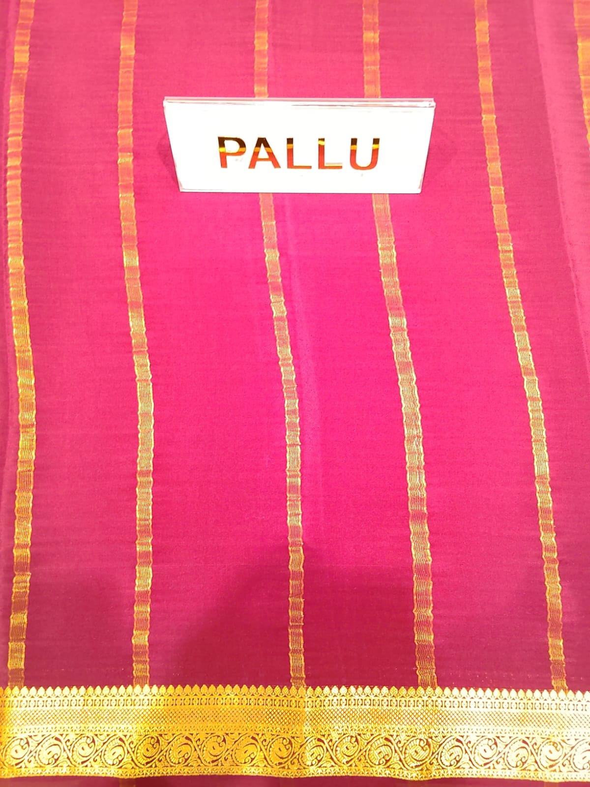 Pure Mysore Silk Saree.