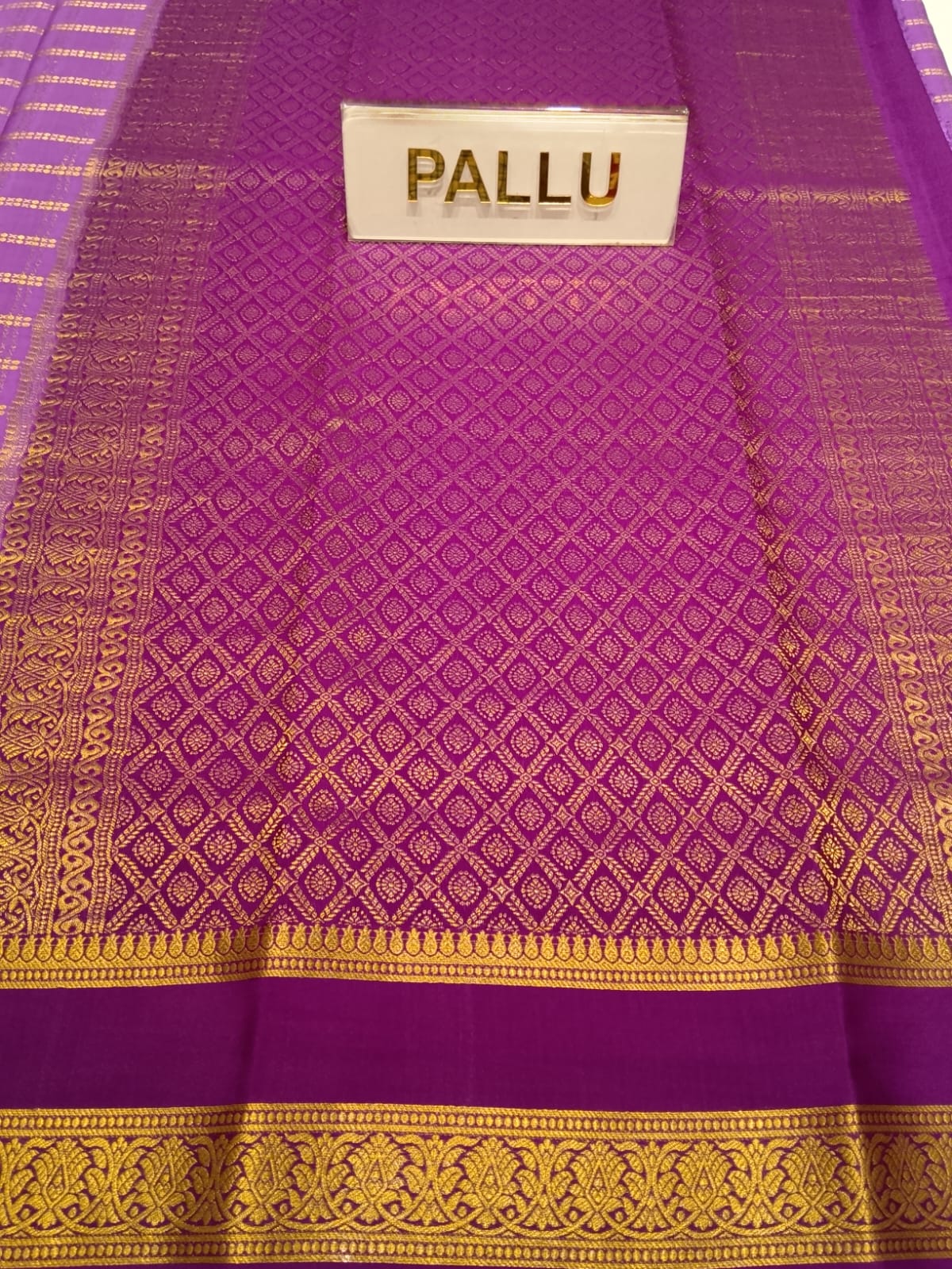 Pure Mysore Silk Saree.