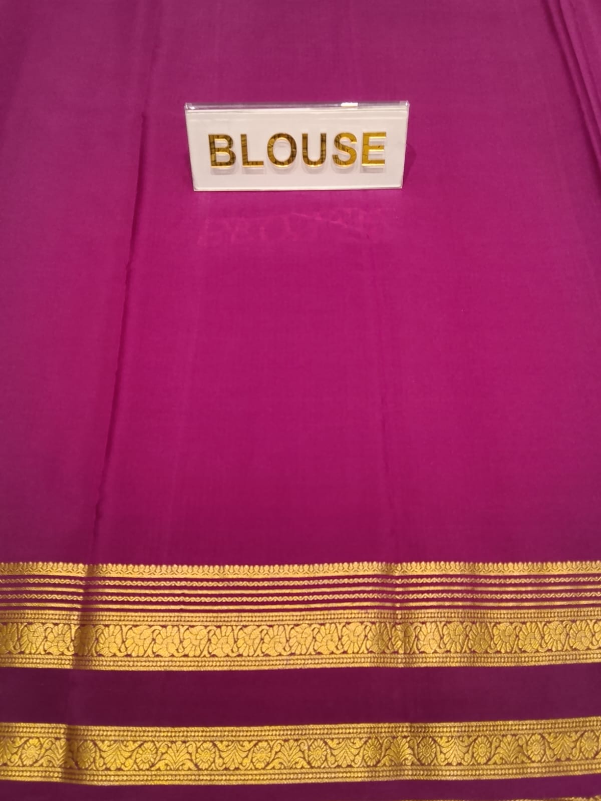 Pure Mysore Silk Saree.