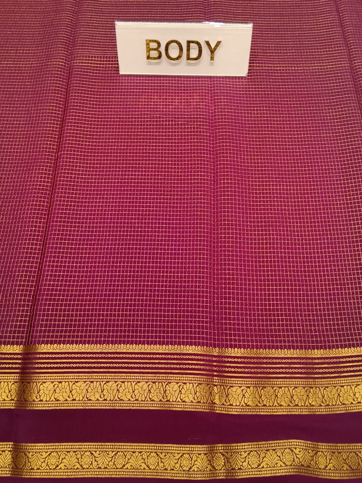 Pure Mysore Silk Saree.