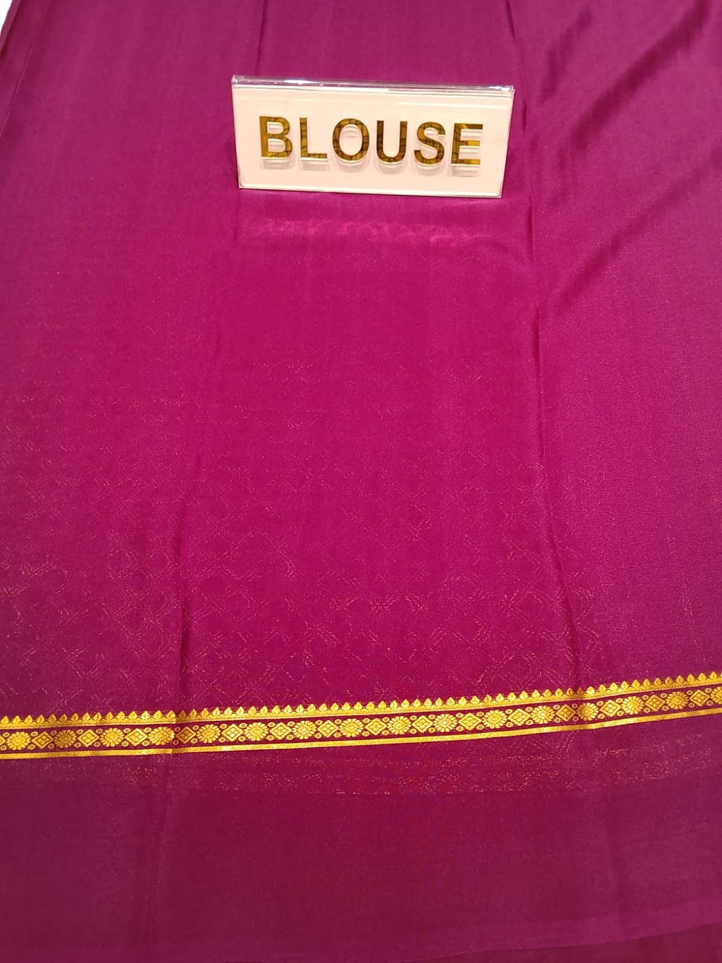 Pure Mysore Silk Saree.