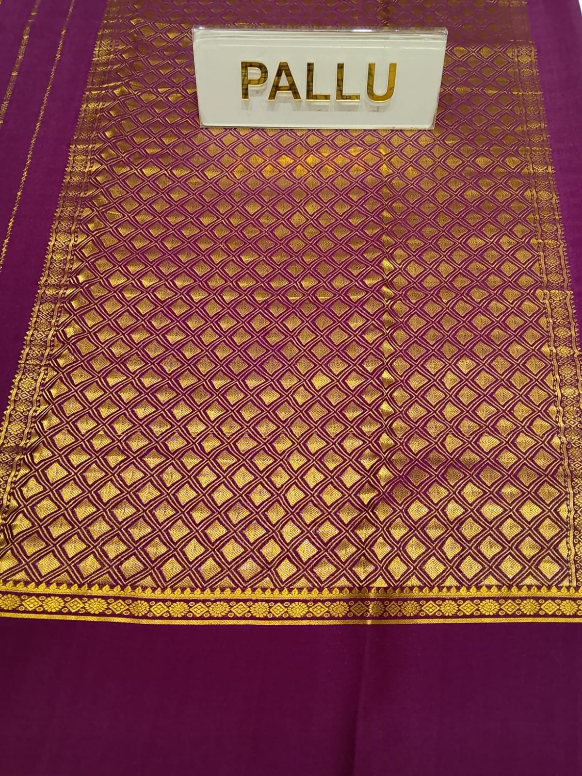 Pure Mysore Silk Saree.