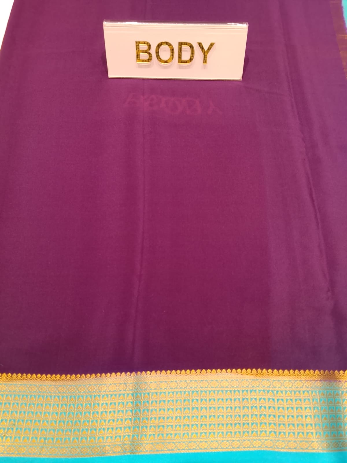 Pure Mysore Silk Saree.