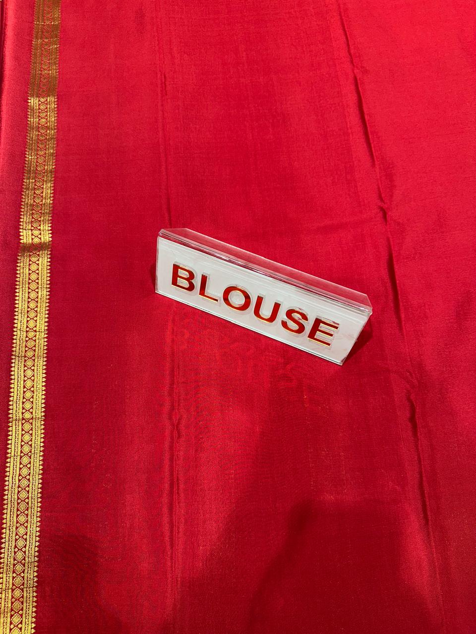 Pure Mysore Silk Saree.