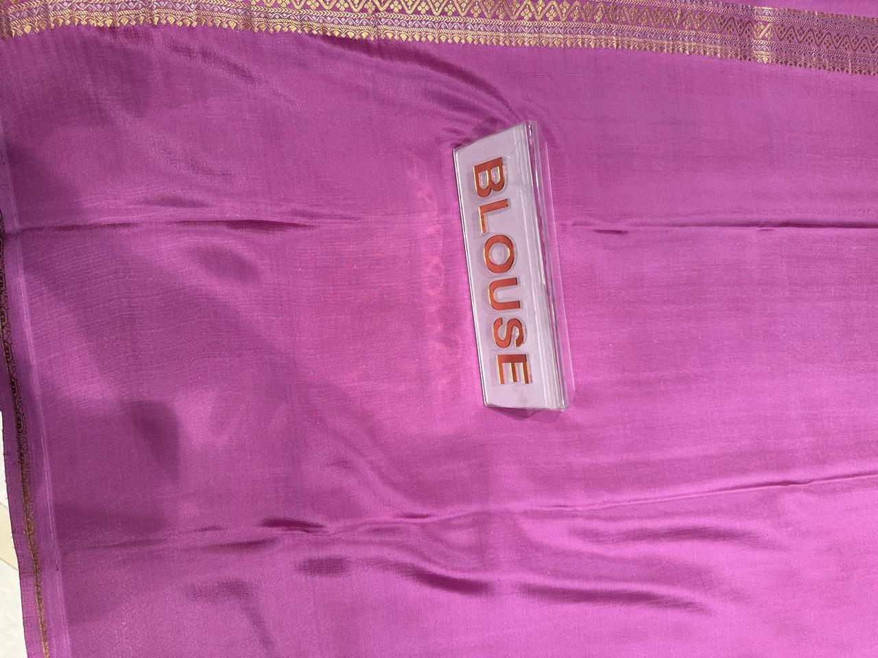 Pure Mysore Silk Saree.