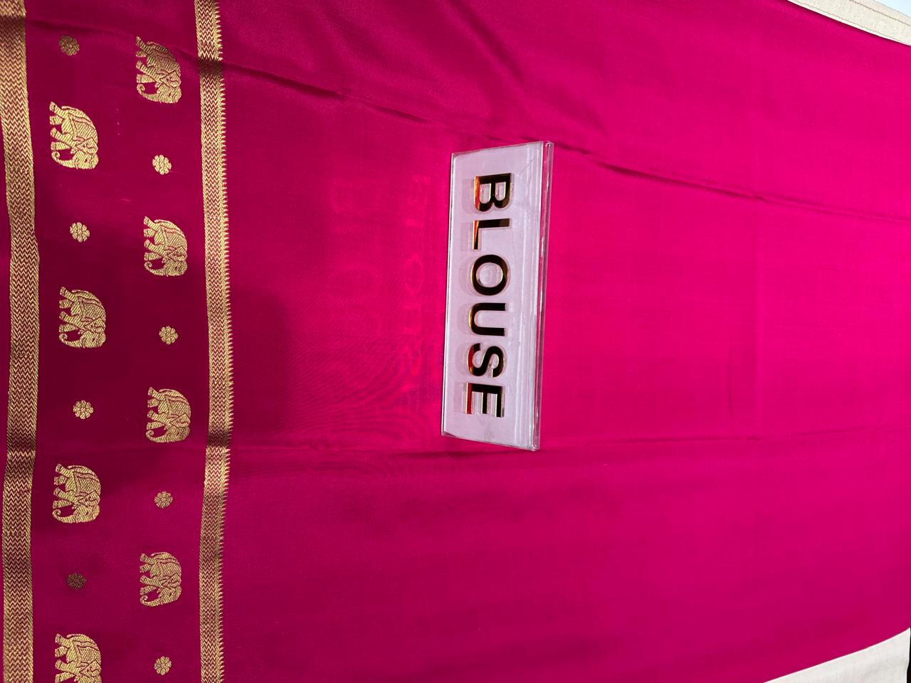 Pure Mysore Silk Saree.