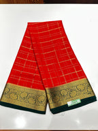Pure Mysore Silk Saree.