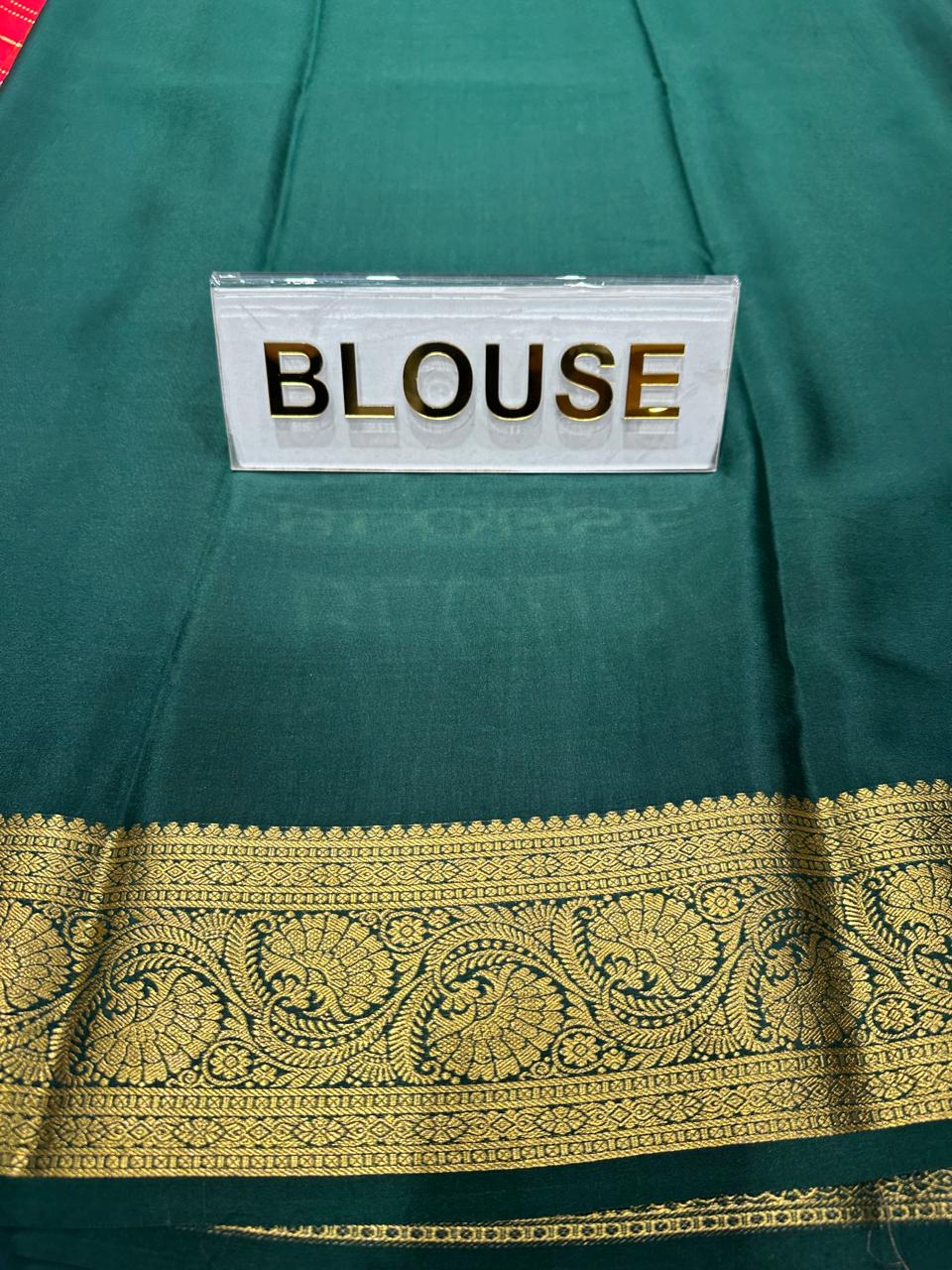 Pure Mysore Silk Saree.