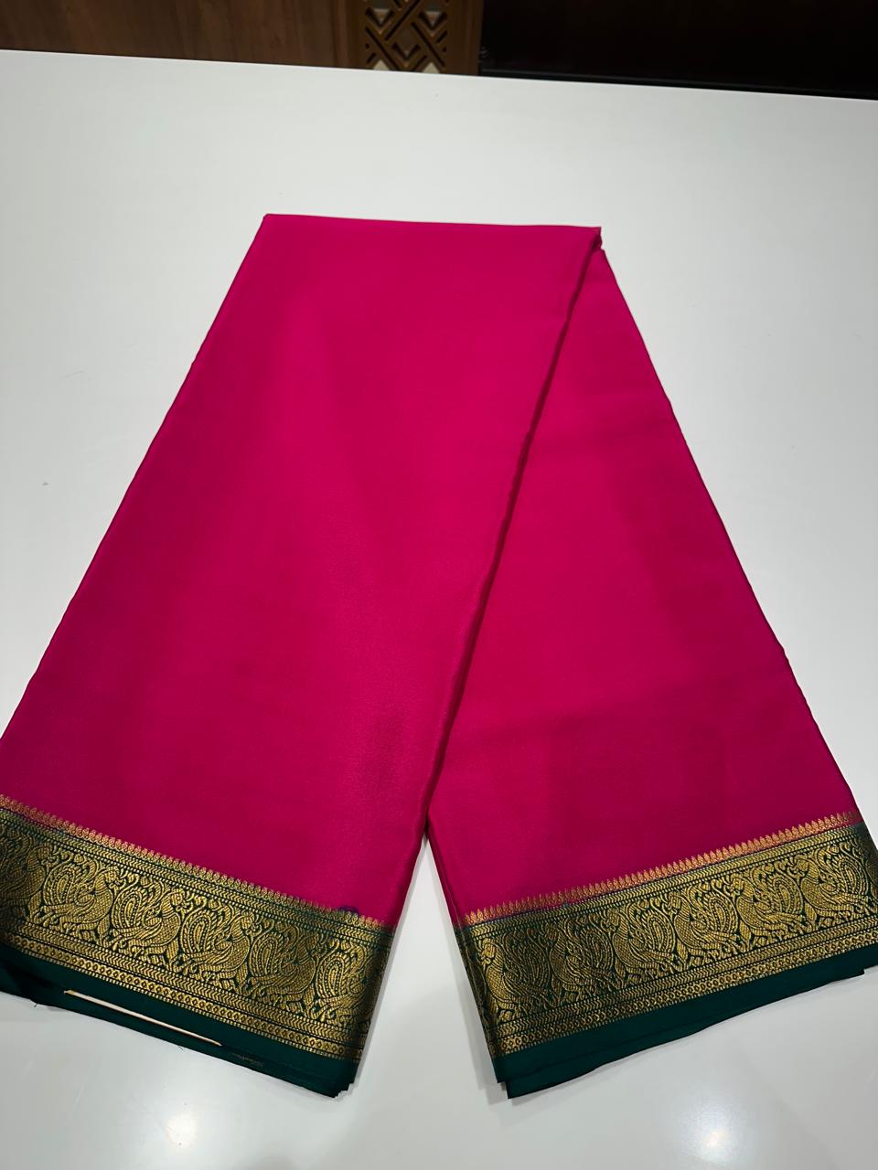 Pure Mysore Silk Saree.