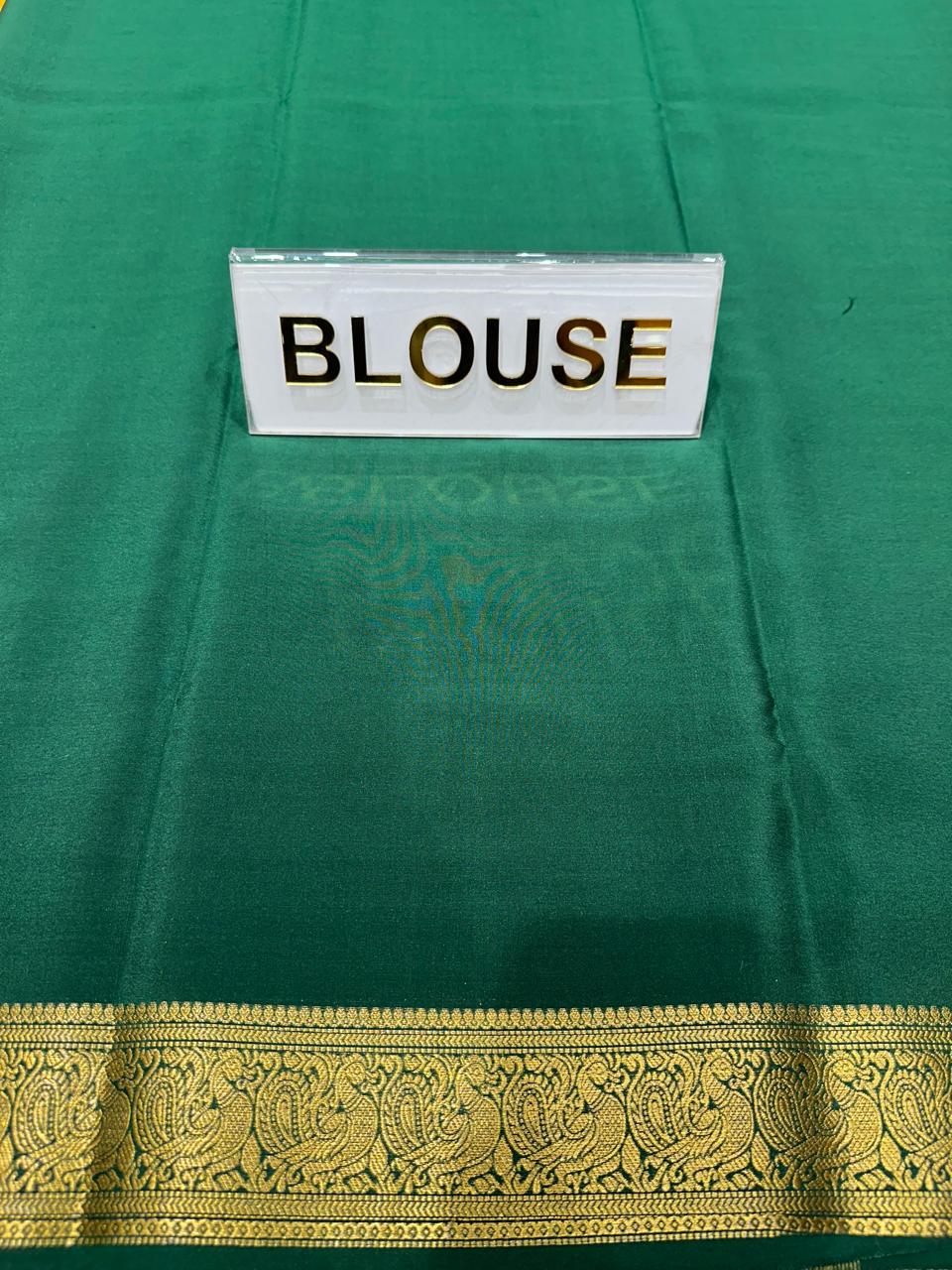 Pure Mysore Silk Saree.