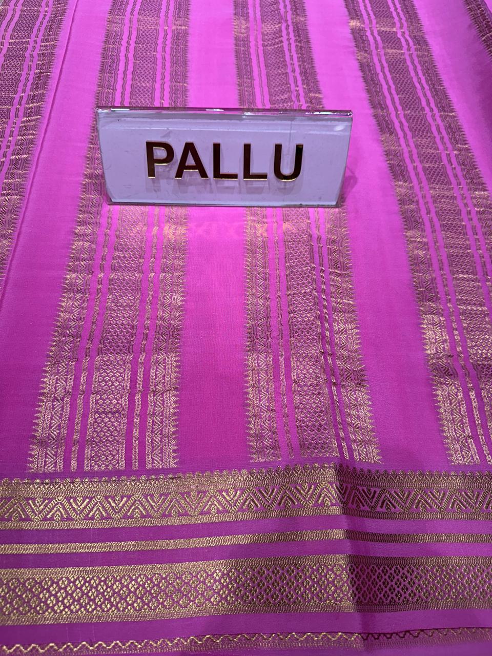 Pure Mysore Silk Saree.